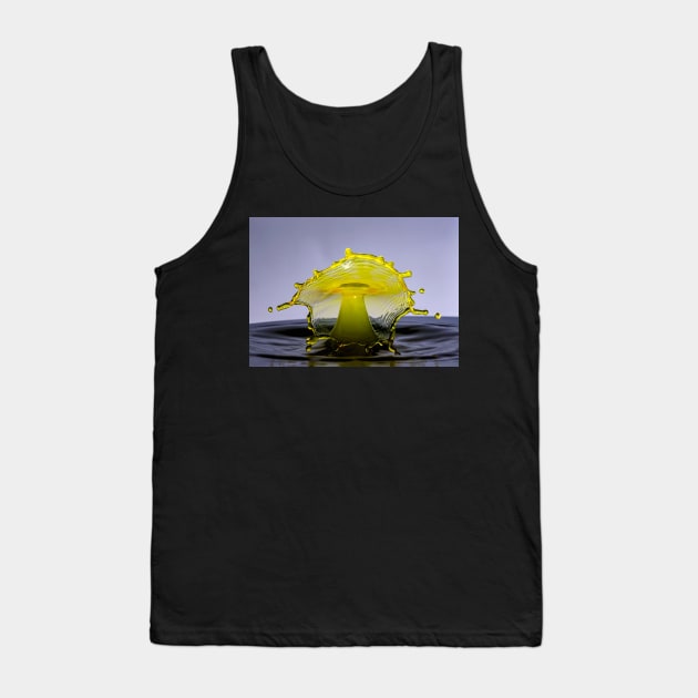 Stop Motion Yellow Splash Tank Top by jecphotography